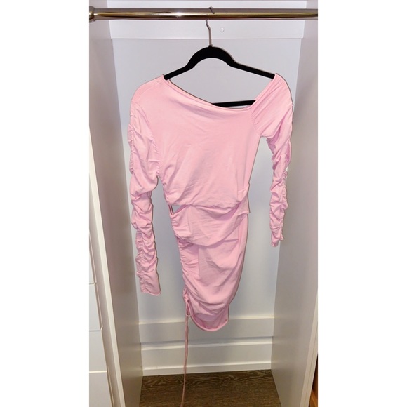 Brand New Zara Pink Cutout Mini Dress Size M - Picture 6 of 8